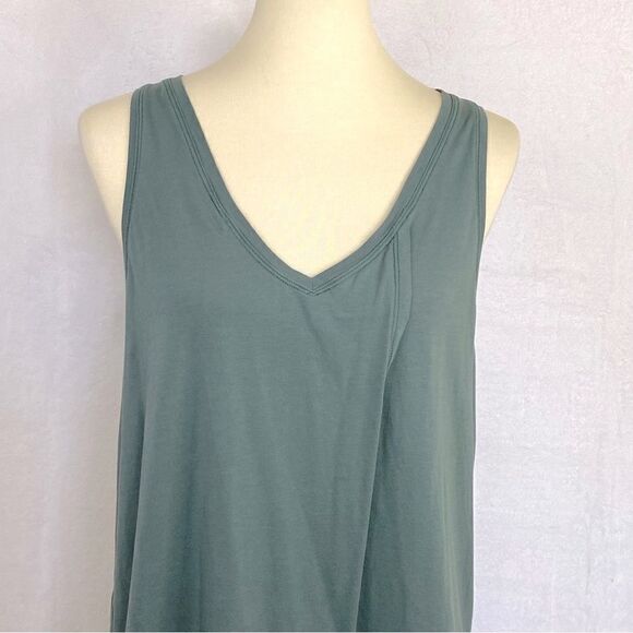 LULULEMON KNOT A PROBLEM TANK TOP TIE FRONT GRAPHITE GREEN - Picture 4 of 11